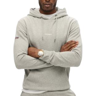 Sweat à Capuche Gris Homme Superdry Plain Hood pas cher