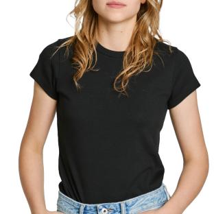 T-Shirt Noir Femme Pepe jeans PL506037 vue 0