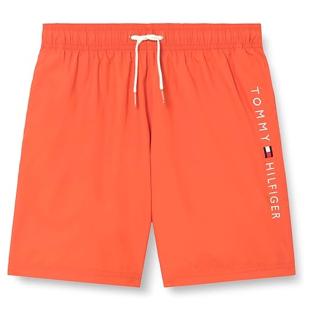 Short de Bain Orange Garçon Tommy Hilfiger Medium Drawstring pas cher