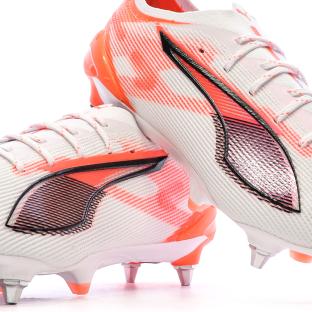 Chaussures de football Blanches/Orange Homme Puma Ultra 5 Ultimate vue 0