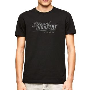 T-Shirt Noir Homme Diesel Maglietta A02558 pas cher
