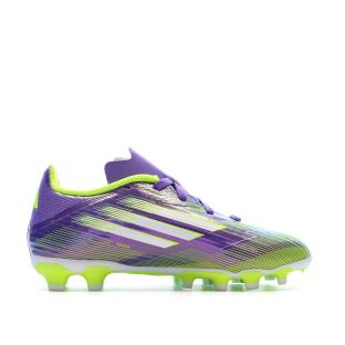 Violette/grüne Adidas F50 League Sneaker für Jungen Ansicht 0