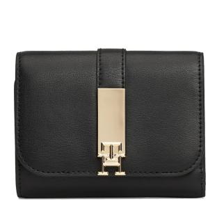 Portefeuille Noir Femme Tommy Hilfiger Heritage pas cher