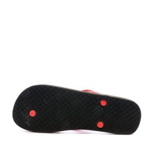 Tongs Noir/Rouge Homme Beppi Slipper vue 2