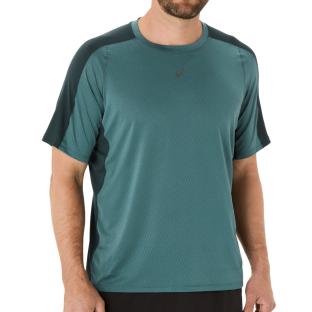 T-Shirt Bleu Homme Asics Fujitrail vue 0