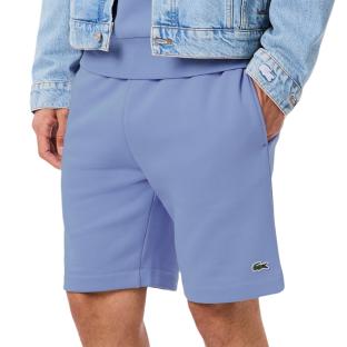 Short Bleu Homme Lacoste Short Regular Fit En Molleton pas cher