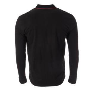 Polo Manches Longues Noir/Gris Homme RMS26 91234 vue 2