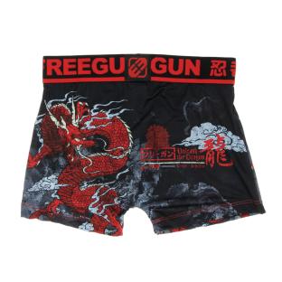 Boxer Noir/Rouge Garçon Freegun Dragon vue 2