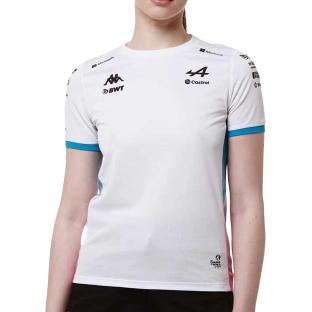 Maillots de Sport Blanc Femme Kappa Adoliw Alpine F1 pas cher