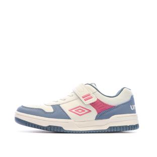 Baskets Blanches/Bleu/Rose Fille Umbro Ovida vue 0