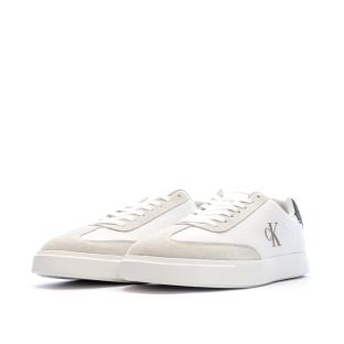 Weiße/beige Herren-Sneaker von Calvin Klein Jeans Low Prof Ansicht 0