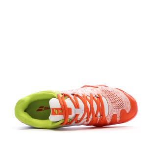 Chaussures de padel Blanc/Orange Homme Babolat Movea vue 4