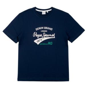 T-Shirt Marine Homme Pepe jeans Nd vue 0