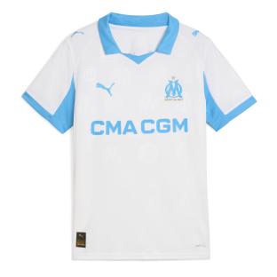 OM Maillot de football Blanc/Turquoise Garçon Puma Home vue 0