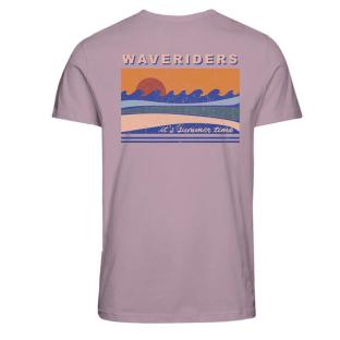 T-Shirt Rose Homme Jack & Jones Jortide vue 2