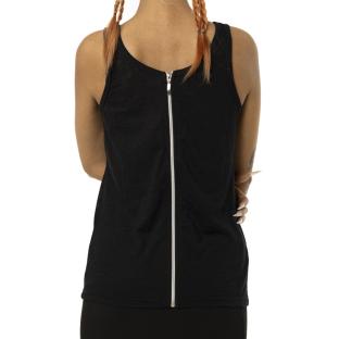 Débardeur Noir Femme Von Dutch Zip vue 2