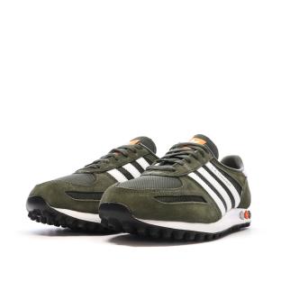 Baskets Kakis Homme Adidas La Trainer vue 6