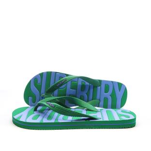 Tongs Vertes/Violettes Homme Superdry Vintage Vegan pas cher