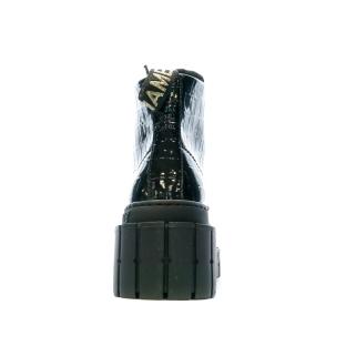 Boots Noir Croco Femme No Name Kross Low vue 3