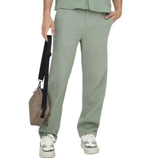 Pantalon Fluide Gaz de coton Vert Homme Only & Sons Onssinus 0158 vue 0