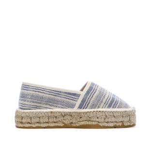 Espadrilles Blanches/Bleu Femme Pare Gabia Aduna vue 0