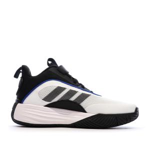 Chaussures de basketball Blanches/Noires Enfant Adidas Ownthegame vue 0