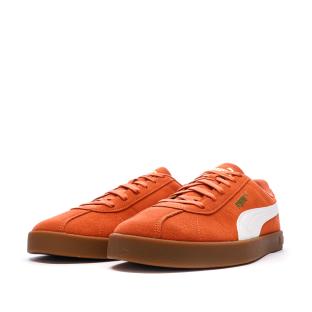 Zapatillas naranjas para hombre Puma Club II ver 0