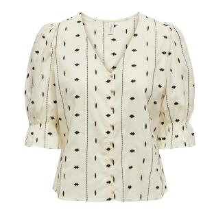 Blouse Écru/Noir Femme Only Jasmin vue 0