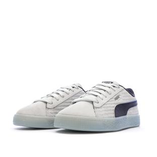 Baskets Grises/Noires Garçon Puma Suede vue 6