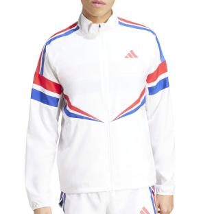 Veste de Running Blanc Mixte Adidas rétro Adizero vue 0