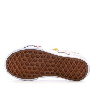 Baskets Jaune Fille Vans Old Skool V Flower vue 5