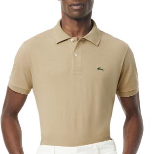 Polo Beige Homme Lacoste Classic Fit L.12.12 vue 0