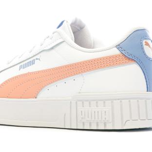 Baskets Blanches/Corail Femme Puma Carina 2.0 vue 0