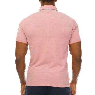 Polo Rose Clair Homme Timberland Oxford vue 2