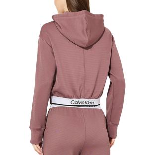 Sweat Zippé Mauve Femme Calvin Klei Full vue 2