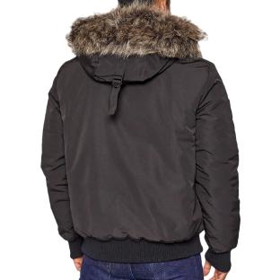Parka Noir Homme SuperdryEverest Bomber vue 2