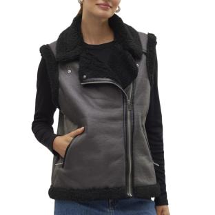 Veste Sans Manches Noire Femme Vero Moda Waistcoat pas cher