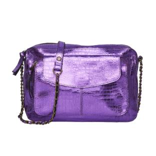 Sac à Bandoulière Violet Femme Pieces Naina pas cher