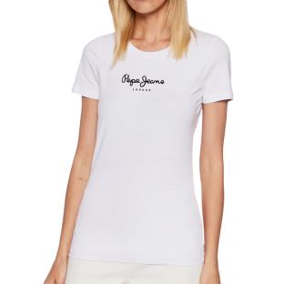 T-shirt Blanc Femme Pepe Jeans New Virginia pas cher
