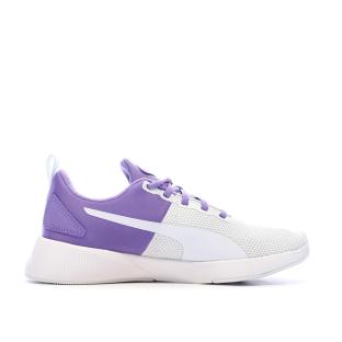 Baskets Violette/Blanche Fille Puma Flyer Runner Jr vue 2