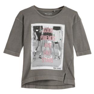 T-shirt Gris Fille Teddy Smith Tagik pas cher