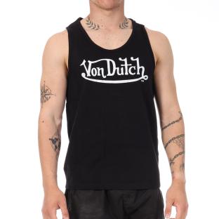 Débardeur Noir Homme Von Dutch Poitrine vue 0