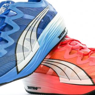 Chaussures de running Bleu/Rouge Homme Puma Fast Nitro vue 7