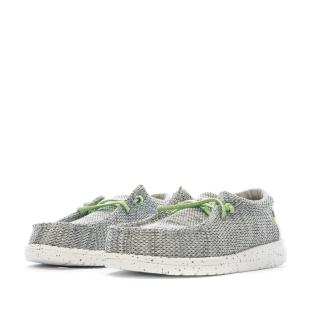 Chaussures Grises/Noires Garçon Hey Dude Wally Youth vue 6
