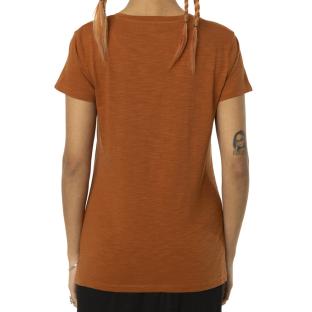 T-shirt Orange Femme Von Dutch Slub vue 2