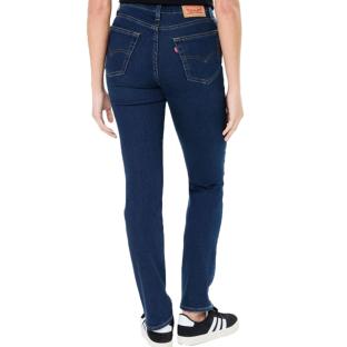 Jean 724 Slim Bleu foncé Femme Levi's Rise Straight Chelsea vue 2