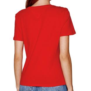 T-shirt Rouge Femme Tommy Hilfiger Soft Jersey vue 2