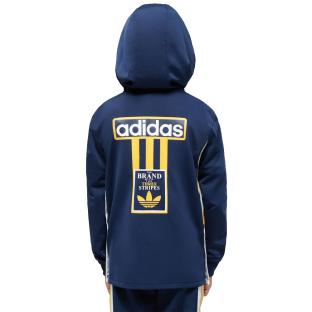Sweat Zippé Marine Garçon Adidas Hoodie vue 2