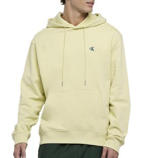 Sweat à Capuche Jaune Homme Calvin Klein Jeans 350 Terry Monog vue 0