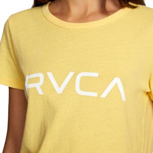 T-shirt Jaune Femme RVCA Big vue 3